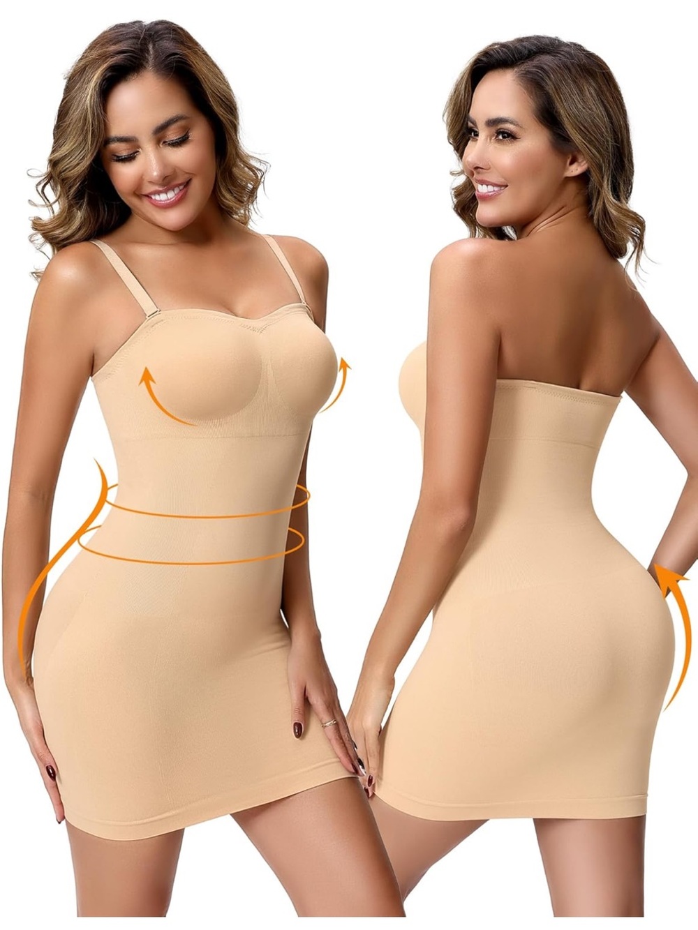 NWT Seamless Nude Shapewear Slip Dress - Smooth Control